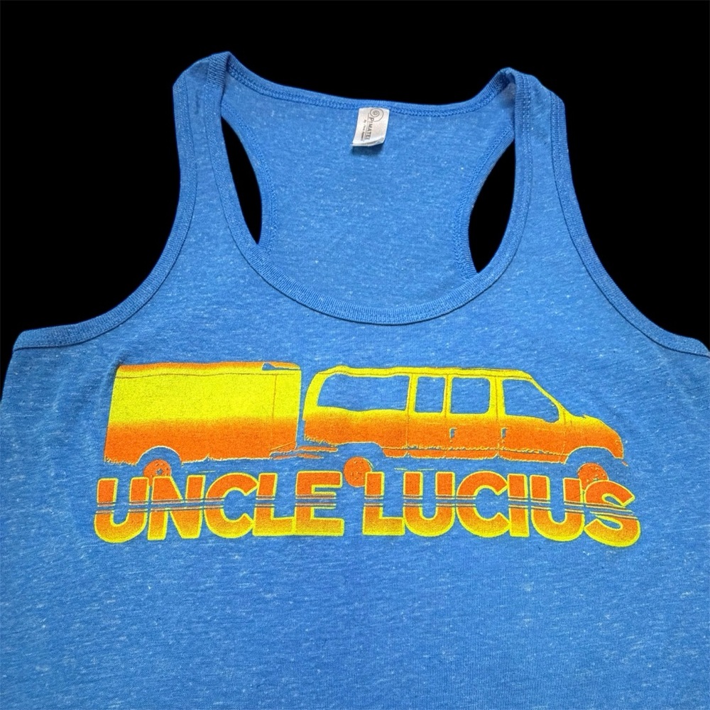 Uncle Lucius Band Electric Blue Tank Top Size Lg.  Fits like a medium